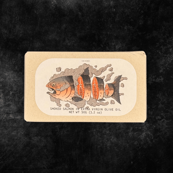 Geräuchertes Lachsfilet in Olivenöl